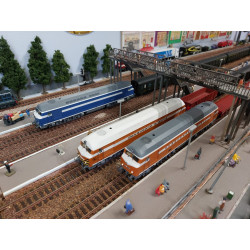 Mistral Locomotive Diesel CC 80001 - Desquenne & Giral - Orange/Blanc Toit Blanc - Analogique "Belphégor"